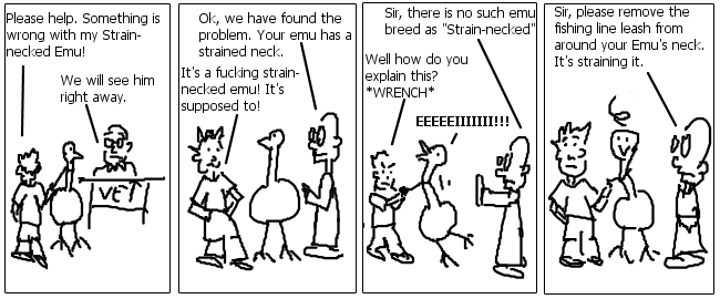 Strain-Necked Emu Returns